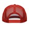 DALIX Flat Billed Trucker Cap with Mesh Back in RedWhite