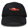 DALIX Race Car Hats Dad Hat Baseball Cap Embroidered Custom Cotton Caps in Black
