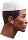 Dupsie's Dupsies White Kofia Hat African Embroidered Kufi Cap