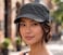 D&Y DY Unisex Cotton Distressed Layered Frayed Cadet Military Cap Dark Gray