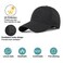 Enwokran Men Quick Dry Sport Baseball Cap Mens Athletic Fitted Cap Lightweight Mesh Adjustable Plain Hat Running Trucker Hat for Men Women Black