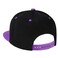 Falari Snapback Hat Cap Hip Hop Style Flat Bill Blank Solid Color Adjustable Size G201BlackPurple