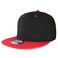 Falari Snapback Hat Cap Hip Hop Style Flat Bill Blank Solid Color Adjustable Size G201BlackRed