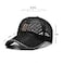 FASHIXD Summer Mesh Baseball Cap Unisex Trucker Hat for Outdoor Sports and Running 1Black