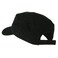 OTTO Garment Washed Adjustable Army Cap Black OSFM