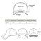 Gelante Adult Plain Baseball Cap Classic Adjustable Size for All Seasons 20001WhiteBlack1PC