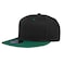 Gelante Snapback Hats for Men Flat Bill Brim Baseball Cap Hat Plain Blank Adjustable 15001PC BlackDark Green