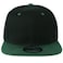 Gelante Snapback Hats for Men Flat Bill Brim Baseball Cap Hat Plain Blank Adjustable 15001PC BlackDark Green