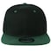 Gelante Snapback Hats for Men Flat Bill Brim Baseball Cap Hat Plain Blank Adjustable 15001PC BlackDark Green