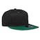 Gelante Snapback Hats for Men Flat Bill Brim Baseball Cap Hat Plain Blank Adjustable 15001PC BlackDark Green