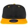 Gelante Snapback Hats for Men Flat Bill Brim Baseball Cap Hat Plain Blank Adjustable 15001PC BlackGold