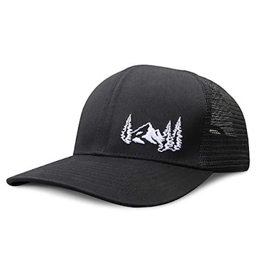 Grace Folly Trucker Hat for Men or Women Many Cool Designs Mountain Black