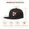 Tijeyi Horror Skull Rose Hat Cool Reaper Grim Snapback Hats for Men Flat Bill Brim Snap Backpack Trucker Hats Adjustable Mens Horror Devil Baseball Cap Original Caps Snap Back