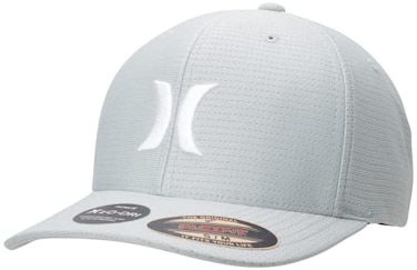 Hurley Mens Baseball Cap Lightweight Curved Bill H2O Dri Fitted Caps for Men Size LargeXLarge Mystic Stone