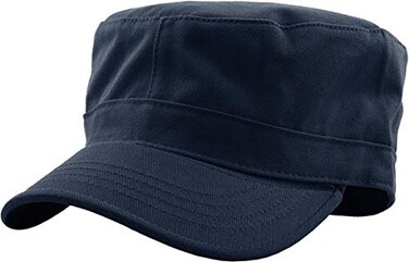 KBETHOS KBK1464 NAV L Cadet Army Cap Basic Everyday Military Style Hat Now with STASH Pocket Version Available