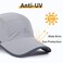 kozinu Running Hat Mesh Sports Cap Lightweight Quick Drying Runner Cap for Men Women Gray