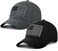 LCZTN 2 Pack American Flag Baseball Cap for Men WomenLow Profile USA Plain Dad Hat BlackGrey