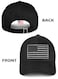 LCZTN 2 Pack American Flag Baseball Cap for Men WomenLow Profile USA Plain Dad Hat BlackGrey