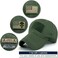 Loneshark Tactical Camo Hat with American Flag Skull Patch ArmyAquaLG