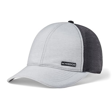 MISSION Cooling Apex Hat AlloyBlack Unisex Baseball Cap for Men Women Lightweight Adjustable Cools Up to 2 Hours UPF 50 Sun Protection Machine Washable
