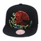 Mitchell & Mitchell Ness Branded Cropped Eagle Snapback Hat Adjustable Cap BlackMexican Flag