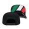 Mitchell & Mitchell Ness Branded Cropped Eagle Snapback Hat Adjustable Cap BlackMexican Flag