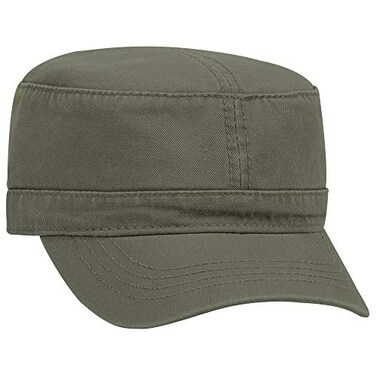 OTTO Superior Garment Washed Cotton Twill Military Cap Dk Ol Green