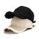 Quanhaigou 2 Pack Unisex Baseball CapDad Golf HatsAdjustable Polo Hat for Men Women Black Beige