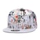 Quanhaigou New Snapback Hat Men Women Flat Bill Visor Caps Hiphop Adjustable Baseball Cap Beige