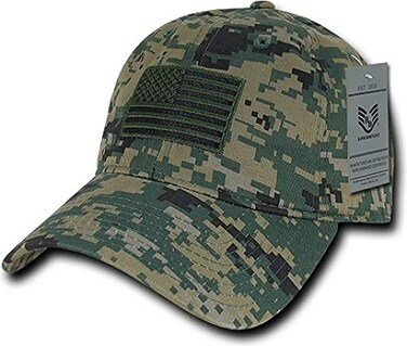 Rapid Dominance Mens Baseball Relaxed Graphic CapTonal FlagMCU Marines Combat Uniform