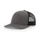 R RICHARDSON Richardson Unisex 112 Trucker Adjustable Snapback Baseball Cap Split CharcoalBlack One Size Fits Most