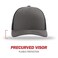 R RICHARDSON Richardson Unisex 112 Trucker Adjustable Snapback Baseball Cap Split CharcoalBlack One Size Fits Most