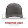 R RICHARDSON Richardson Unisex 112 Trucker Adjustable Snapback Baseball Cap Split CharcoalBlack One Size Fits Most