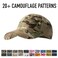 Rothco Supreme Camo and Solid Color Low Profile Cap Adjustable Rugged Outdoor Baseball Hat