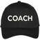 Trendy Apparel Shop Coach Embroidered High Crown Baseball Cap Black