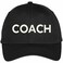 Trendy Apparel Shop Coach Embroidered High Crown Baseball Cap Black
