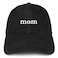 Trendy Apparel Shop Mom and Dad Soft Cotton Couple 2 Pc Cap Set Black Black