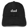 Trendy Apparel Shop Mom and Dad Soft Cotton Couple 2 Pc Cap Set Black Black