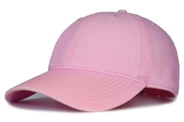 TSSGBL Pink Hat Women Men Plain Blank Dad Hat Soft Cotton Baseball Cap Light Pink