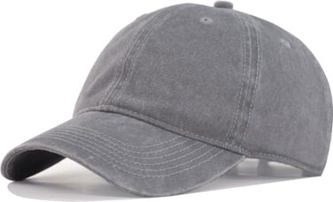 TSSGBL Vintage Washed Denim Dad Hat Baseball Caps Distressed Adjustable Men Women Unstructured Cotton Low Profile Plain Blank Soft Ball Cap Grey
