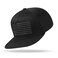 UALON Baseball Cap Snapback Trucker Hat for Men Women with American Flag and Adjustable Breathable Mesh Flat Bill Hats Gray