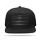 UALON Baseball Cap Snapback Trucker Hat for Men Women with American Flag and Adjustable Breathable Mesh Flat Bill Hats Gray