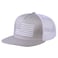 UALON Baseball Cap Snapback Trucker Hat for Men Women with American Flag and Adjustable Breathable Mesh Flat Bill Hats GrayWhite