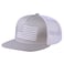 UALON Baseball Cap Snapback Trucker Hat for Men Women with American Flag and Adjustable Breathable Mesh Flat Bill Hats GrayWhite