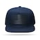 UALON Baseball Cap Snapback Trucker Hat for Men Women with American Flag and Adjustable Breathable Mesh Flat Bill Hats Navy