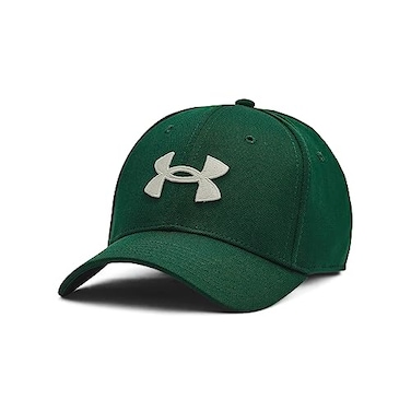 Under Armour Mens Blitzing Cap Stretch Fit 322 Greenwood Olive Tint MediumLarge
