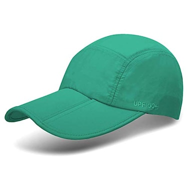 9M Clothing UPF 50 Foldable Baseball Cap Sun Protection Quick Dry Portable Folding Hats for Men or Women Black