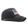 Uphily Black USA American Flag Baseball Cap Low Profile Patriotic Dad Hat for Men or Women