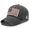 Uphily Black USA American Flag Baseball Cap Low Profile Patriotic Dad Hat for Men or Women