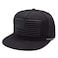 Uphily Black USA American Flag Flat Brim Bill Hat High Profile Patriotic Snapback Baseball Cap for Men or Women